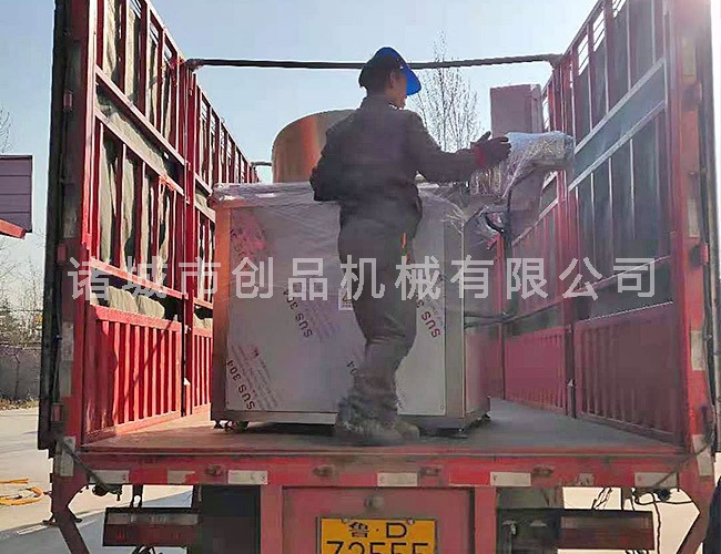 油炸機(jī)發(fā)貨現(xiàn)場